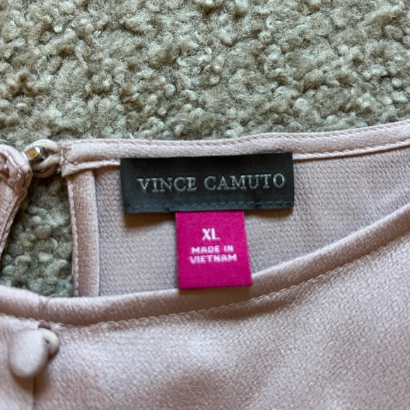 Vince Camuto Blush Pink Button Up Blouse size XL - Picture 5 of 7
